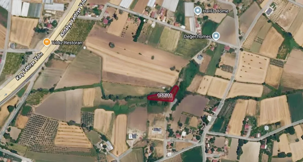 1,534 m² Residential-Zoned Land for Sale in Çaykenarı, Seydikemer – 36.5058853644648, 29.33492711378371 – photo 4