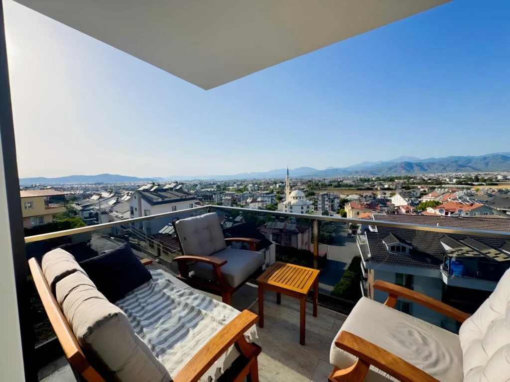 Furnished 3-Bed Duplex with Pool and Sea Views in Patlangıç – 36.623505282763674, 29.155806320043947 – photo 1