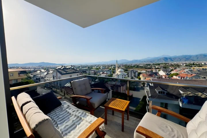 Furnished 3-Bed Duplex with Pool and Sea Views in Patlangıç – 36.623505282763674, 29.155806320043947 – photo 1